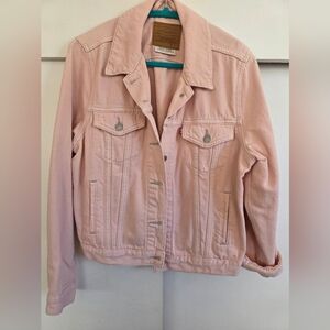 Levi's Women's Light Pink Trucker Jacket Size XL